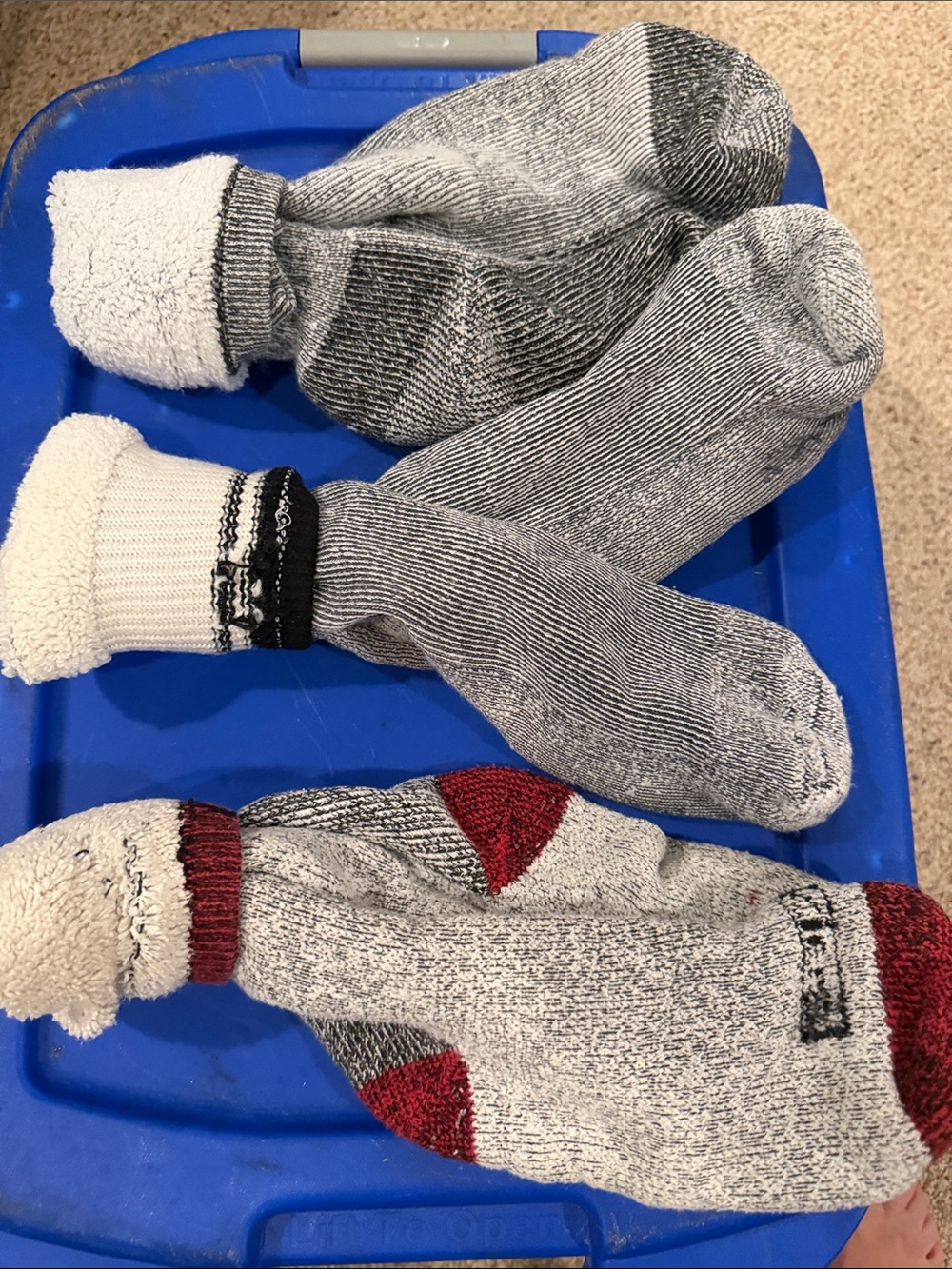 Men's Thermal Crew Socks 3 pairs  - Great for winter football games and hunting-